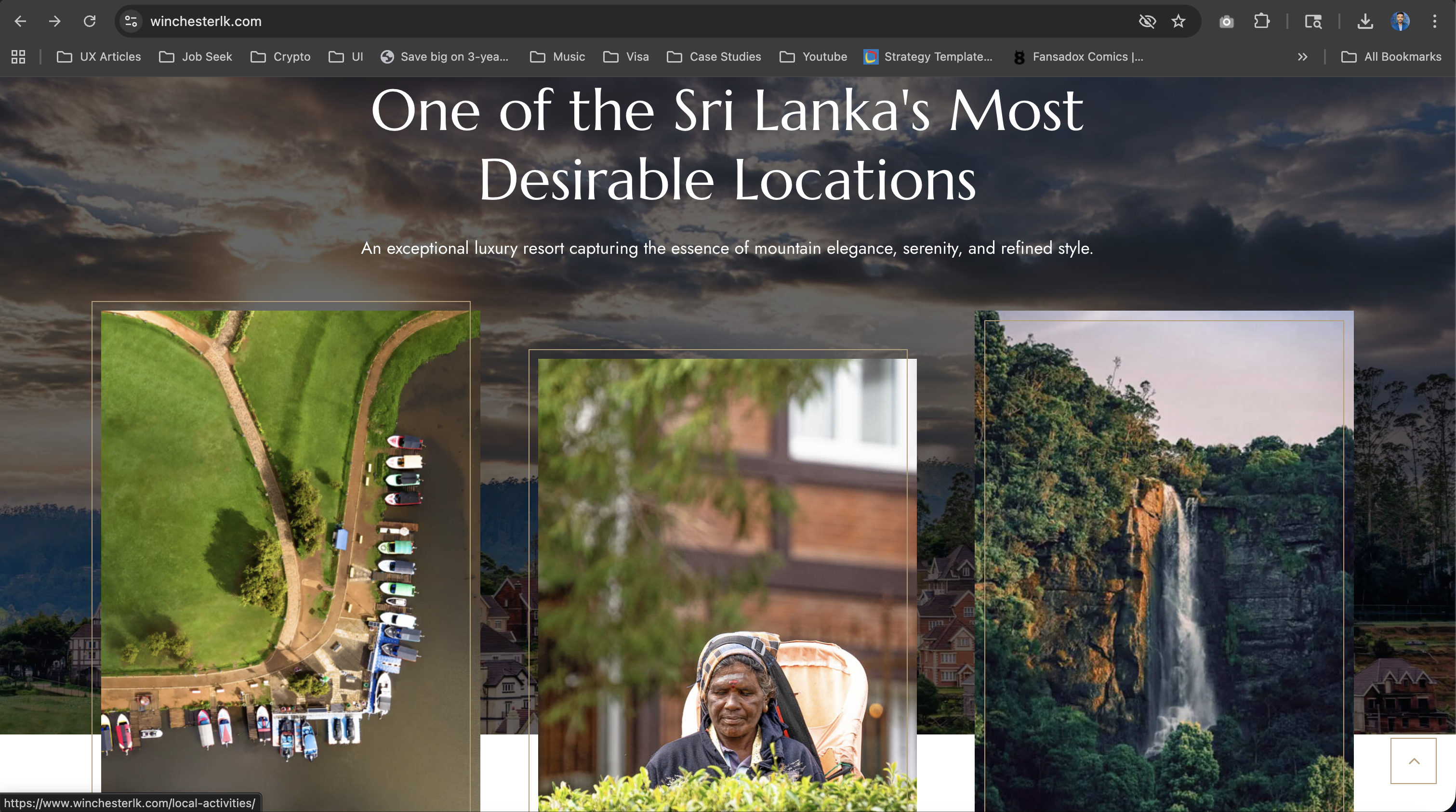 WinchesterLK gallery section — One of Sri Lanka's Most Desirable Locations with landscape photography